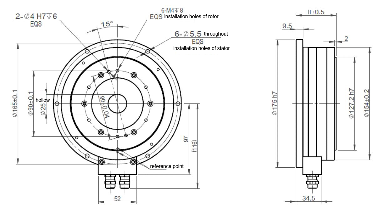 Frame Inner Rotor High Precision Torque Motors